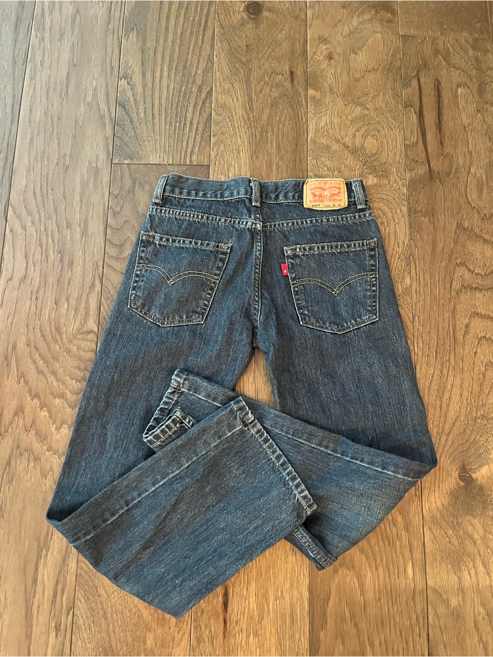 Levi's Boy’s Size 12 Indigo Straight-Leg Jeans 26x26